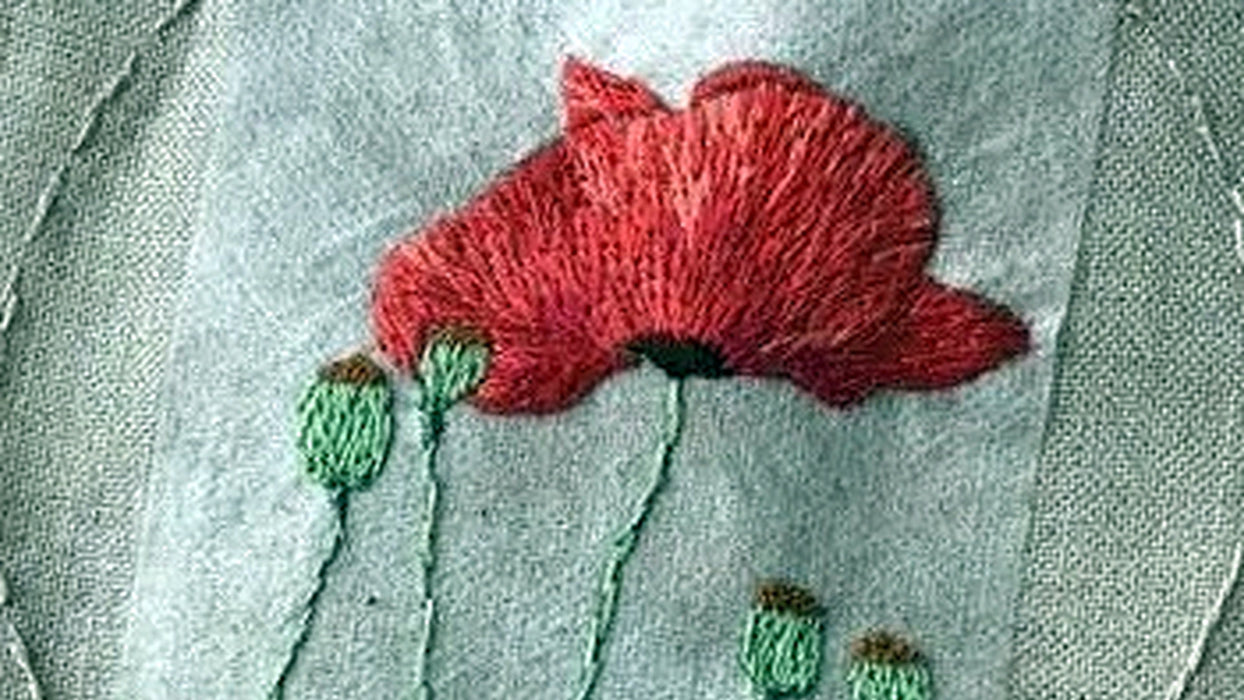 Broderede valmuer / workshop (alle niveauer)